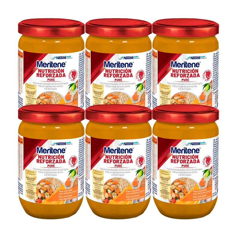 Meritene Reines Putenfleisch mit Reis und Karotten, 6x300g