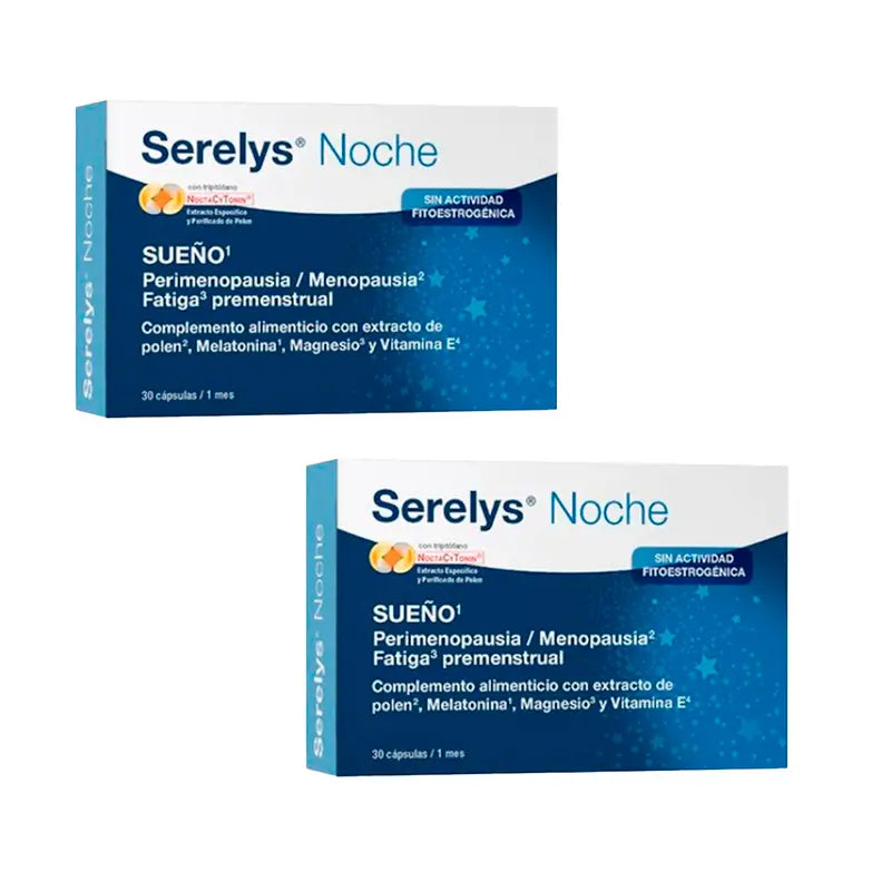 Serelys Nacht Nahrungsergänzungsmittel, Packung 2x30 Kapseln
