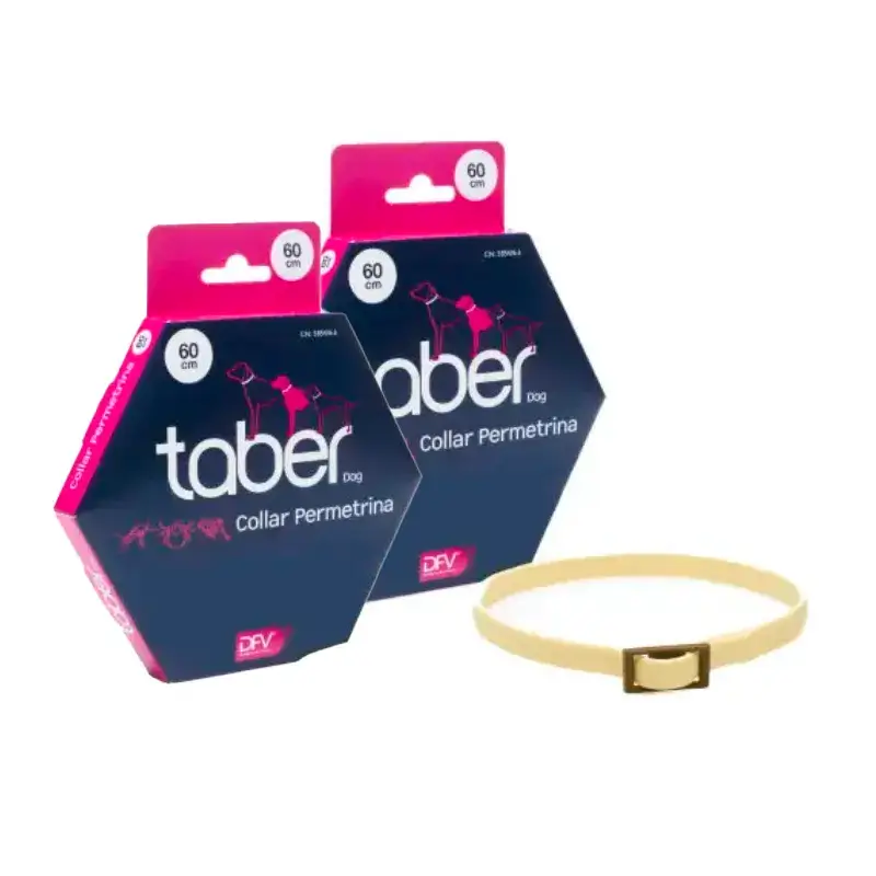 Taberdog Permethrin Halsband, Pack 2 x 60Cm