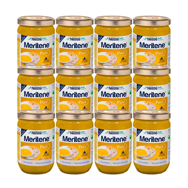 Meritene Seehechtpüree mit Béchamel, Packung 12x300 g