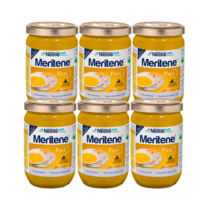 Packungen Meritene Seehechtpüree mit Béchamel 6x300g
