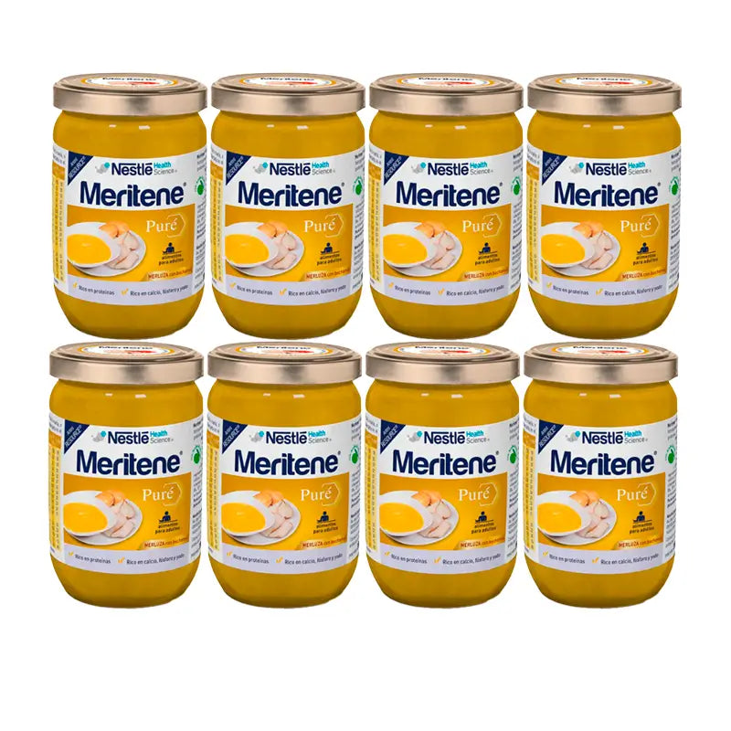 Meritene Seehechtpüree mit Béchamel, Packung 8x300 g