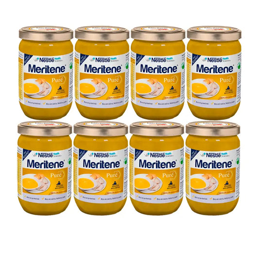 Meritene Seehechtpüree mit Béchamel, Packung 8x300 g