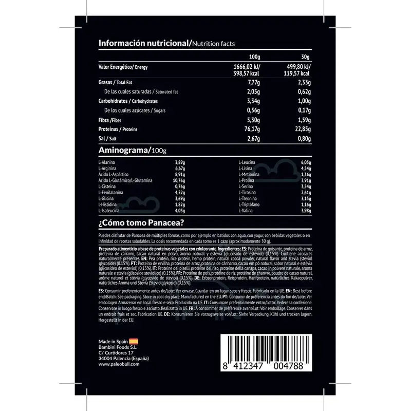 Paleobull Amaltea Protein Isolat Schokolade 350Gr.