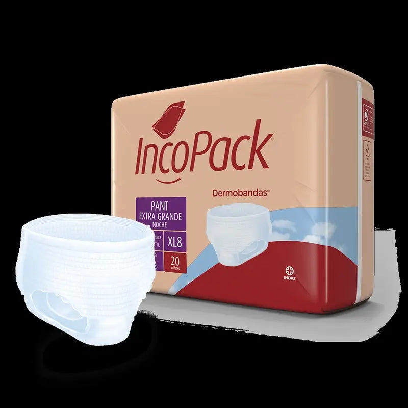 Incopack Absorbent Night Pant Pant Extra Large Größe , 80 Stück
