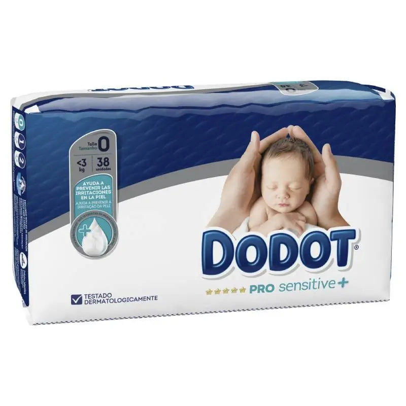 Dodot Pro Sensitive Größe 0 (bis zu 3 kg), 38 Windeln