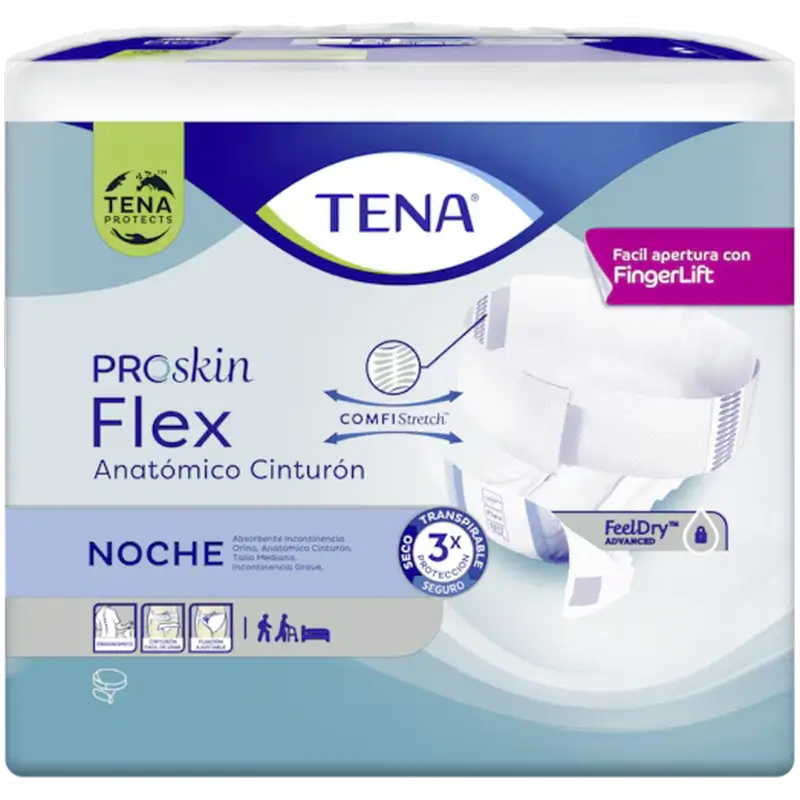 Tena Diaper Flex Proskin Anatomischer Nachtgürtel Large , 80 Stück.