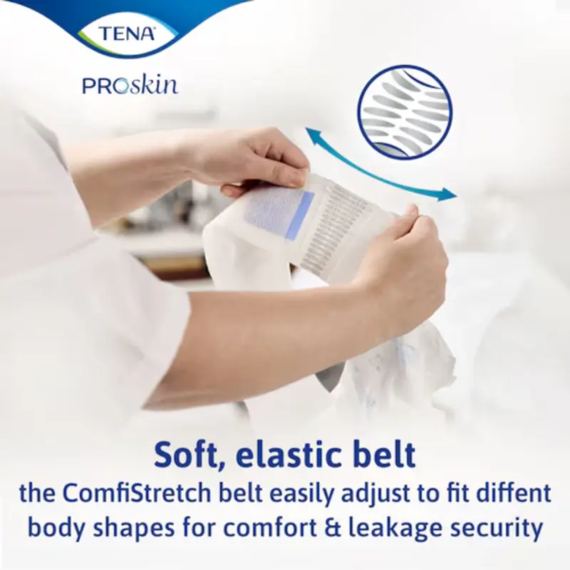 Tena Diaper Flex Proskin Anatomischer Nachtgürtel Large , 80 Stück.