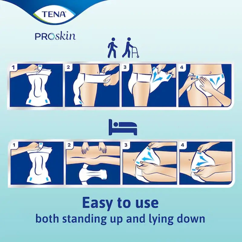 Tena Diaper Flex Proskin Anatomischer Nachtgürtel Large , 80 Stück.