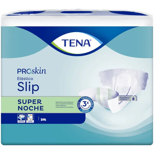 Tena Windel Proskin Windel Slip Elastic Medium Super Night , 80 Einheiten