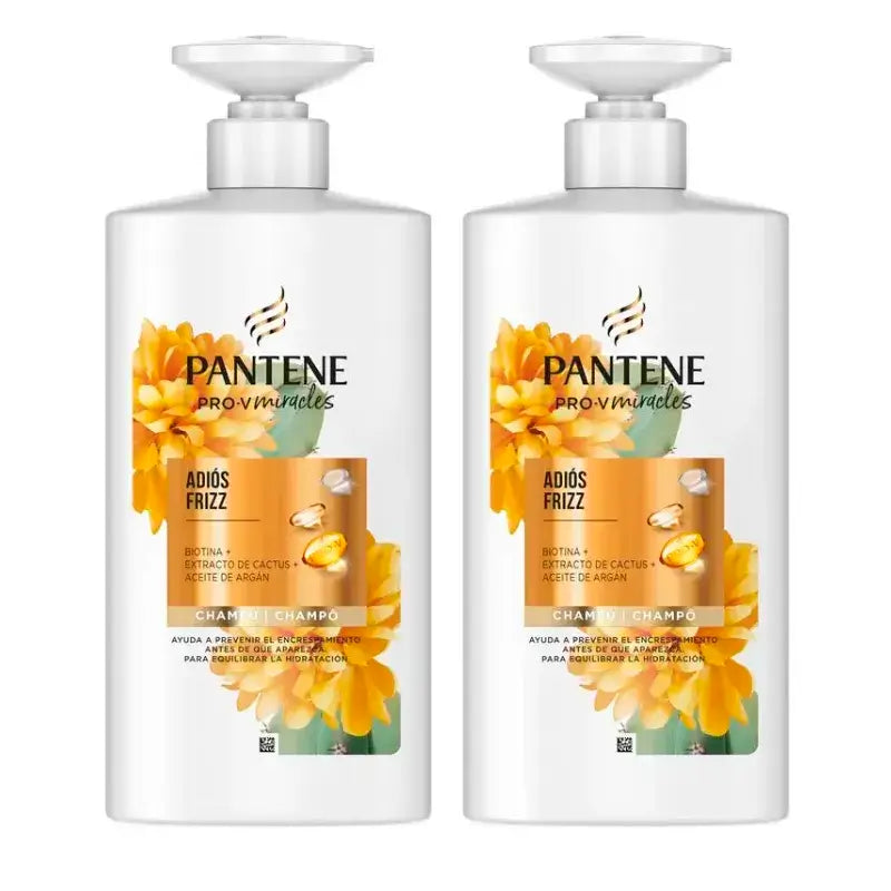 Pantene Miracles Cactus Anti Frizz Shampoo, Packung 2 x 500Ml