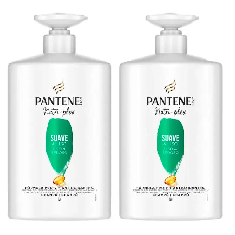 Pantene Nutri-Plex Soft & Smooth Shampoo, Packung 2 x 1000Ml
