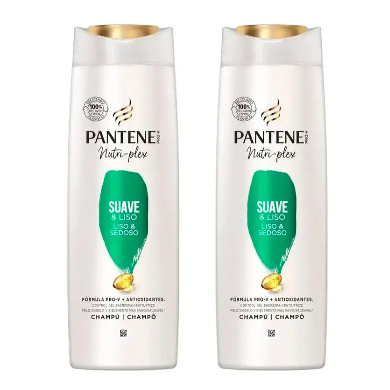 Pantene Nutri Plex Glatt & Geschmeidig Shampoo , Pack 2 x 385Ml