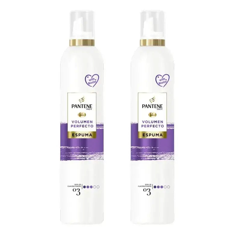 Pantene Pro-V Perfektes Volumen Pflegender Schaum, Packung 2 x 300 ml