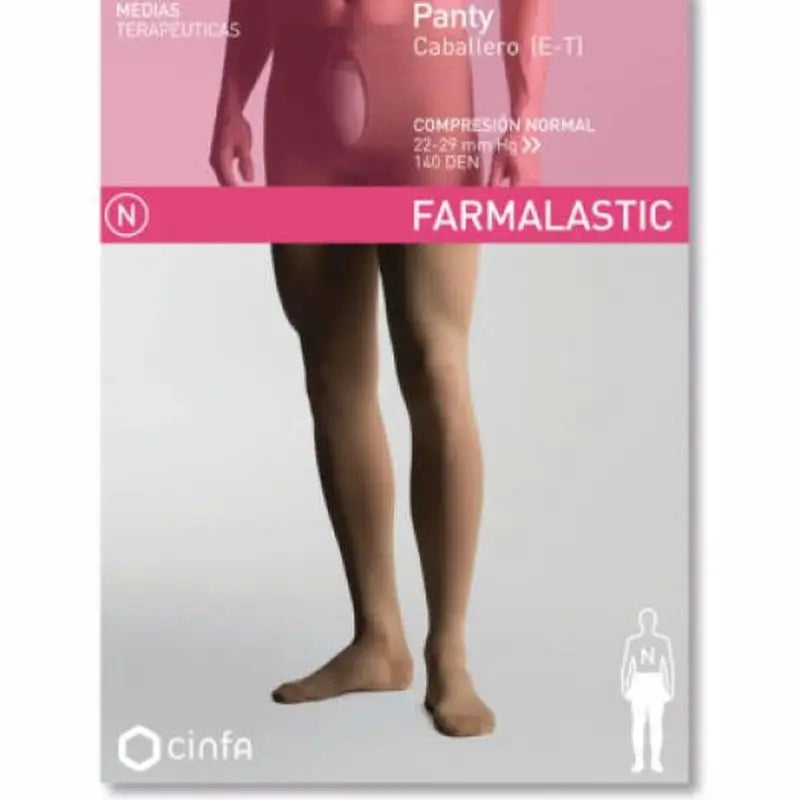 Farmalastic Herren-Kompressionsstrumpfhose Normal Compression, Größe XL