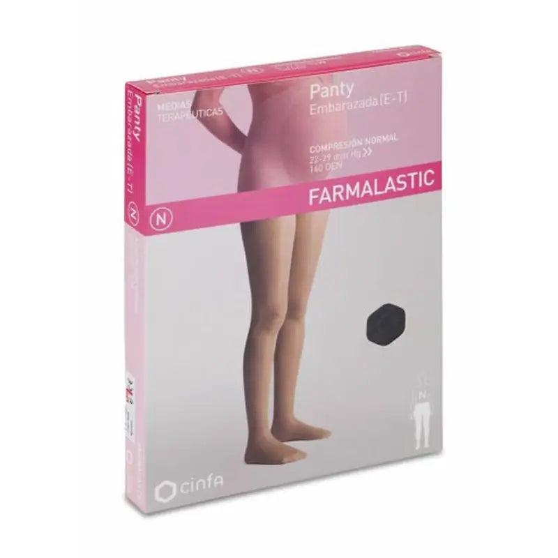 Farmalastic Pregnant Normal Compression Pantyhose Schwarz, Größe Large