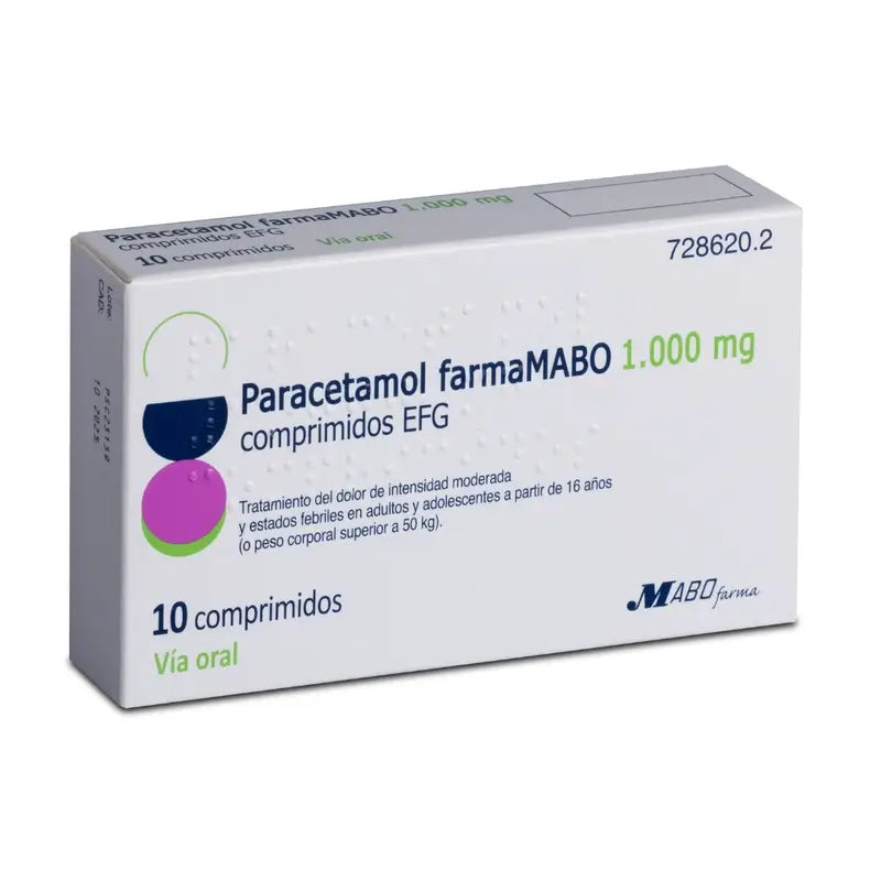 Paracetamol Mabo 1 g Tabletten Efg, 10 Tabletten