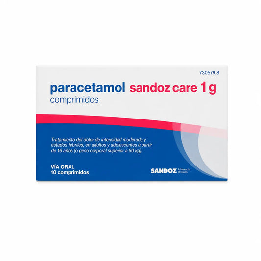Paracetamol Sandoz Care 1g, 10 Tabletten