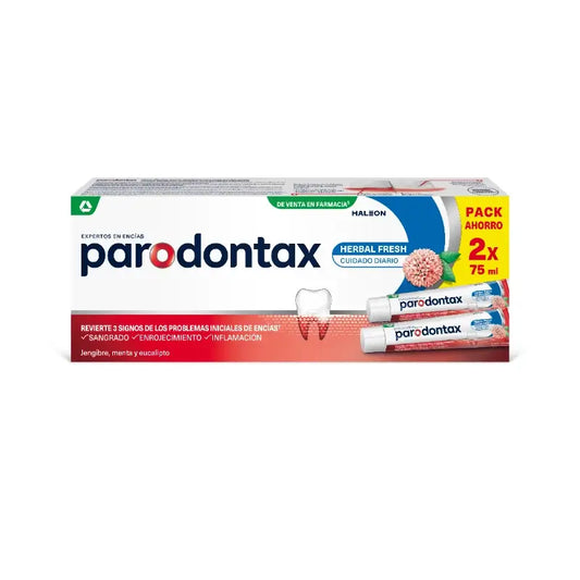 Parodontax Kräuterfrisch-Zahnpasta Zahnfleischpflege, 2x75 ml