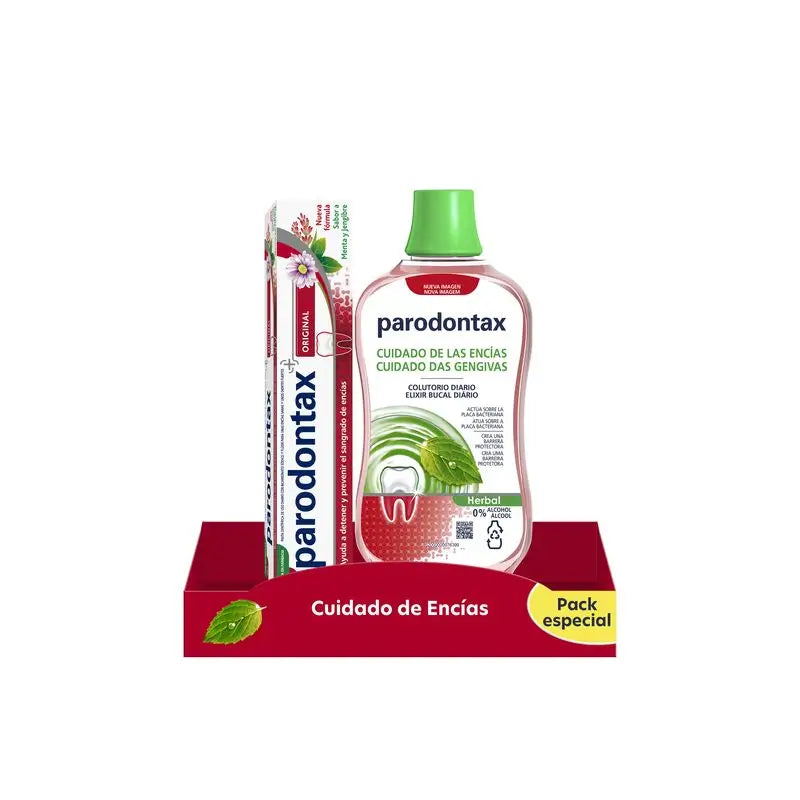 Parodontax Herbal Gum Care Pack (Zahnpasta + Mundspülung)