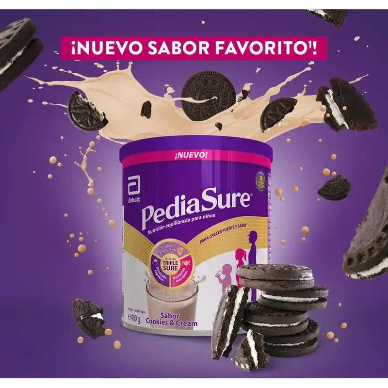 Pediasure Cookies & Cream + Drink Chocolate Kids, 850 gr + 4 Flaschen Vanilla x 220 ml