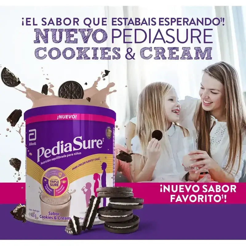 Pediasure Cookies & Cream + Drink Chocolate Kids, 850 gr + 4 Flaschen Vanilla x 220 ml