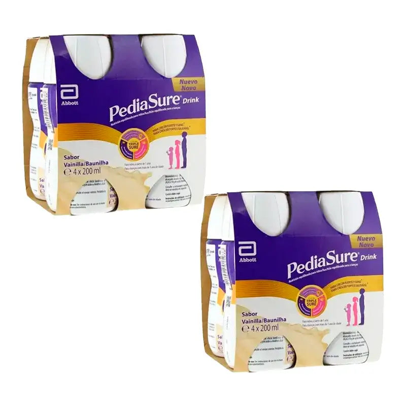Pediasure Drink Vanille Kinder, 4 Flaschen x 220 ml Pack 2