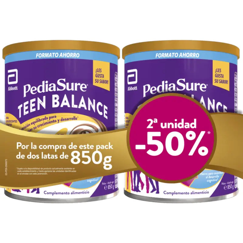 Pediasure-Packung Pediasure Teen Balance Schokolade 2 x 850 g