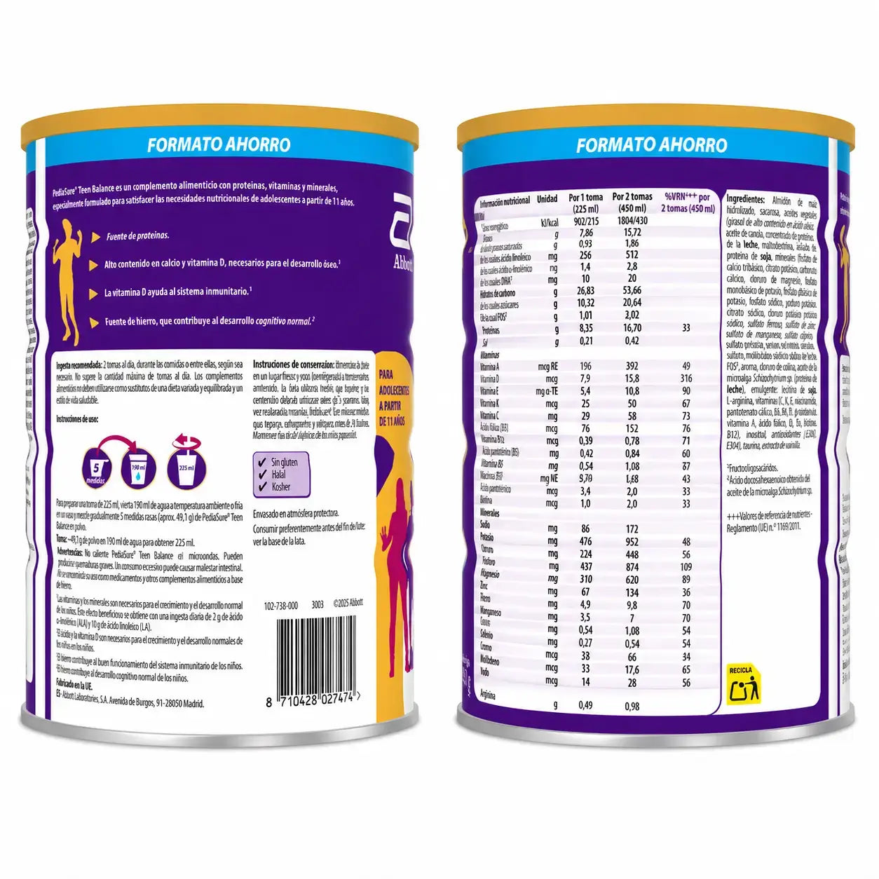 PediaSure Teen Balance mit Schokoladengeschmack, 850 g