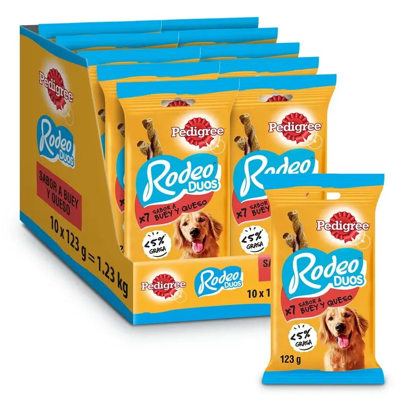 Pedigree Rodeo Duos Käse & Rindfleisch 10X123Gr