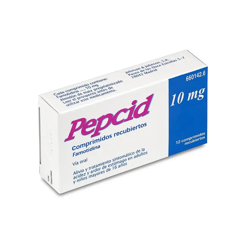 Pepcid 10 mg 12 Film-coated Tablets