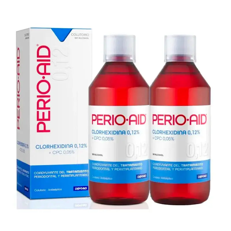 Perio Aid Duplo Alkoholfreie Mundspülung Behandlung, 2 x 500 ml