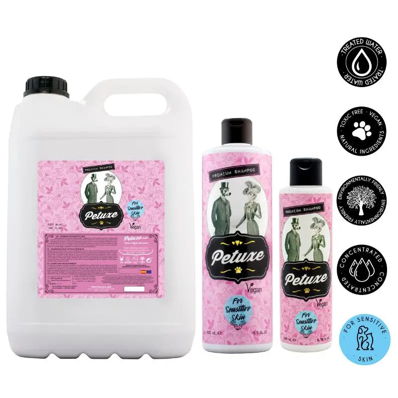 Petuxe Hypoallergene Shampoo (empfindliche Haut). Null%: Salz, Sulfate, Silikone,... 200 ml