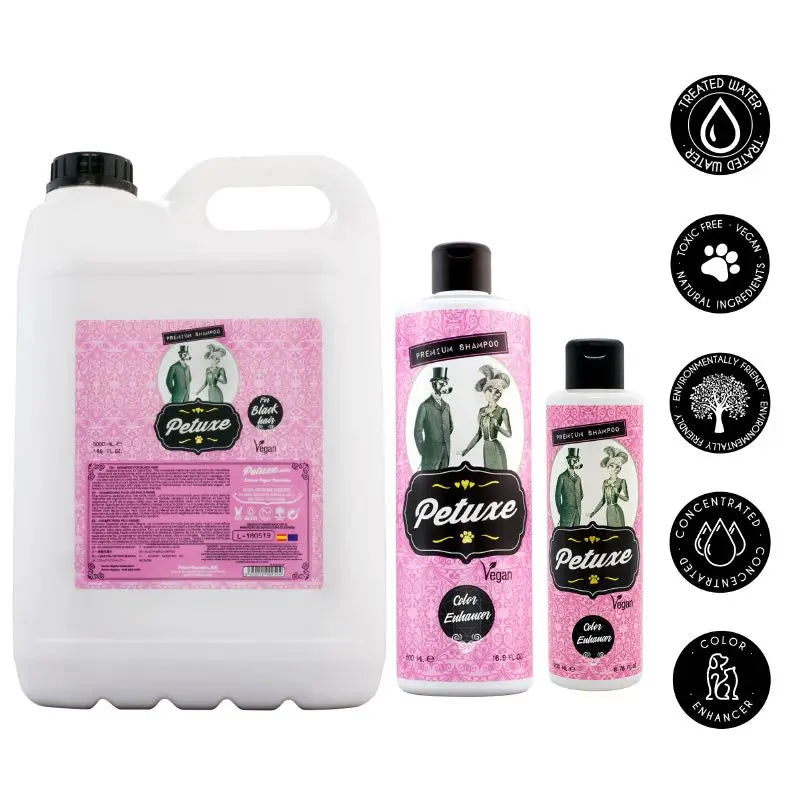 Petuxe Colour Booster Shampoo (Schwarzes & dunkles Haar) 500 ml