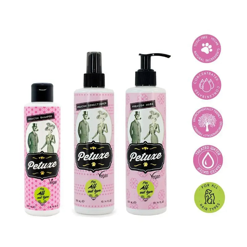 Petuxe All Breeds Pack (Shampoo + Maske + Conditioner)