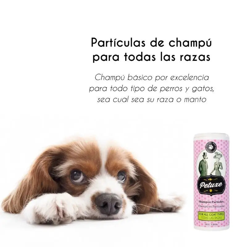 Petuxe Shampoo Partikel für alle Rassen 150 G.