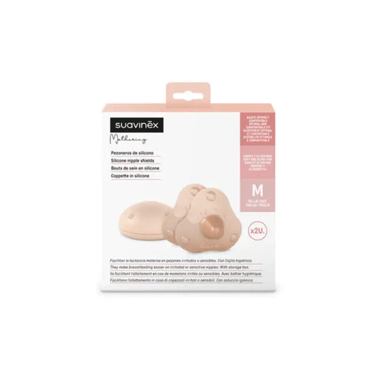 Suavinex Silikon Brustwarze Silikon Größe M, 2 Stück