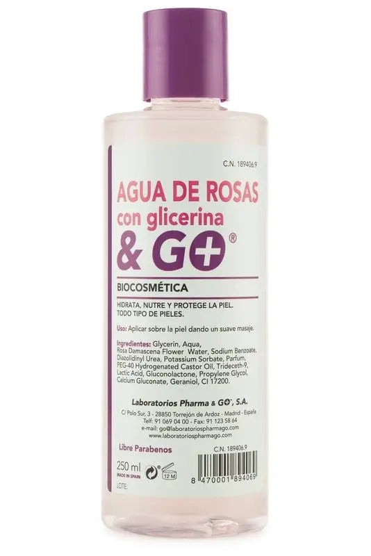 Pharma & Go Rosenwasser + Glyzerin 250 ml.