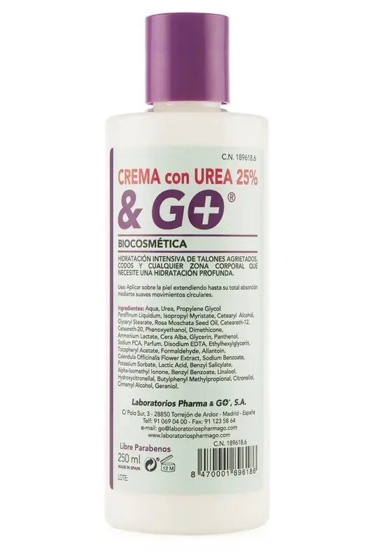 Pharma & Go Urea Creme 25% 250Ml.