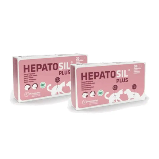 Pharmadiet Hepatosil Plus für kleine Hunderassen, Packung mit 2 x 30 Tabletten