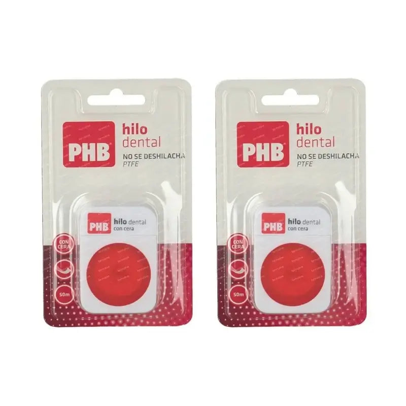 Phb Zahnseide mit Wachs, 2X50 M