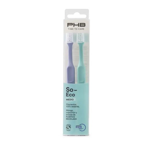 Phb Time To Care So Eco Young Forever Medium Zahnbürste Duplo