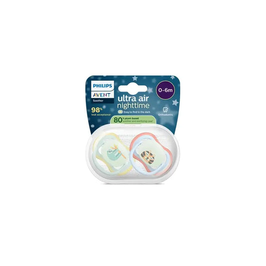 Philips Avent 2 Ultra Air Nachtschnuller 0-6m Baby Junge