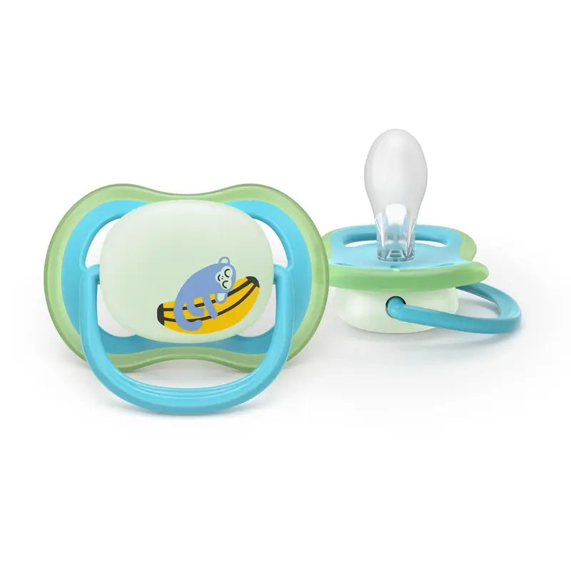 Philips Avent 2 Schnuller Ultra Air Nachtzeit 6-18m Baby Junge