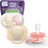 Philips Avent 2 ultraweiche Schnuller 0-6m Baby Mädchen