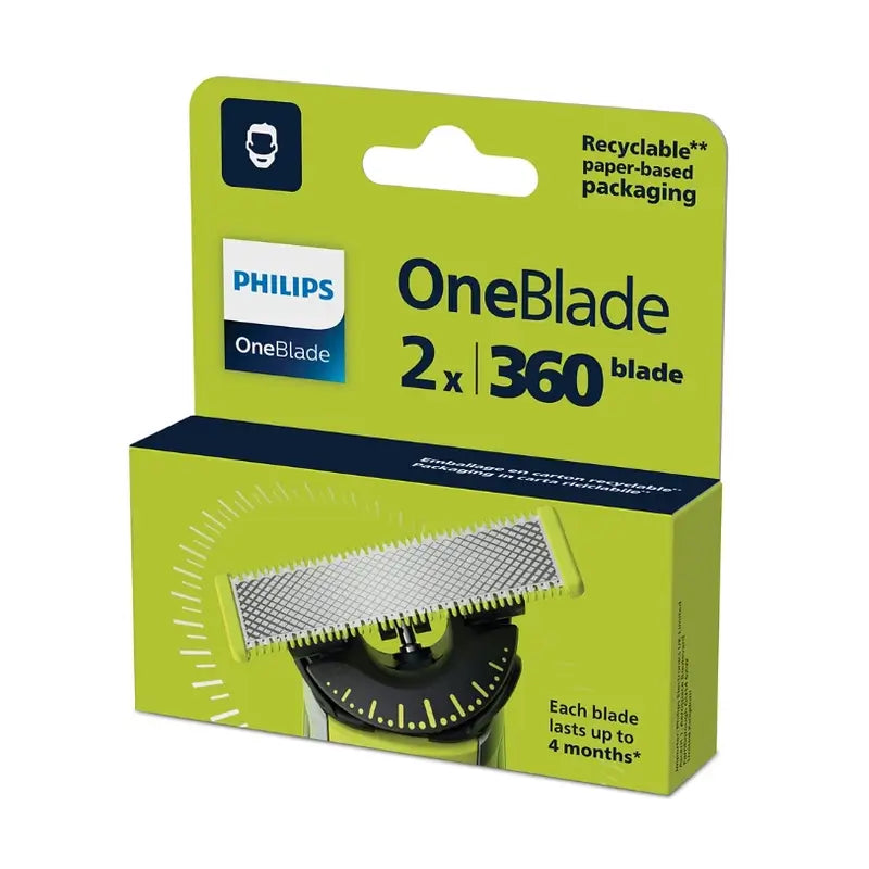 Philips Oneblade 360 QP420/50 Ersatzklingen, 2 Stück.