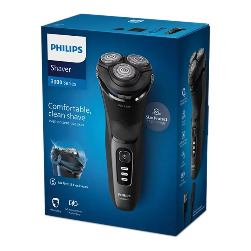 Philips Rasierer Serie 3000 Wet & Dry Comfortcut, Pop-Up Trimmer