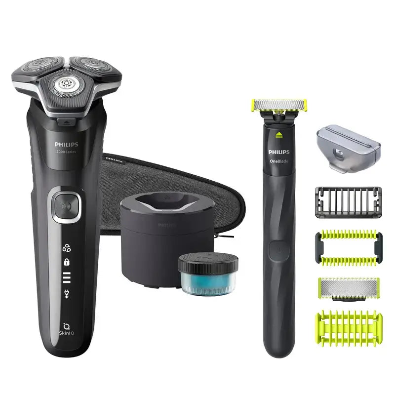 Philips Rasierer Serie 5000 Nass & Trocken Skiniq, 360D Köpfe
