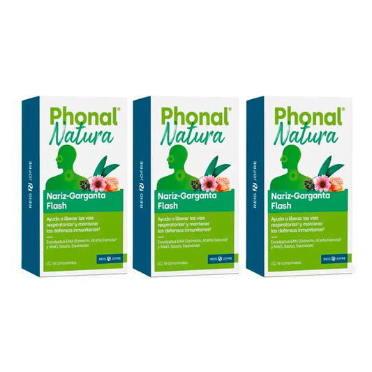 Phonal Natura Triplo Nasen-Rachen-Blitz, 3 x 15 Tabletten