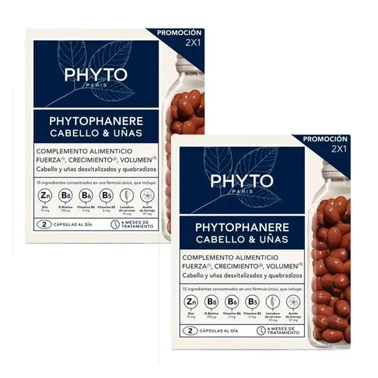 Phytophanere Haare und Nägel Anti-Haarausfall-Kur, 4x120 Kapseln